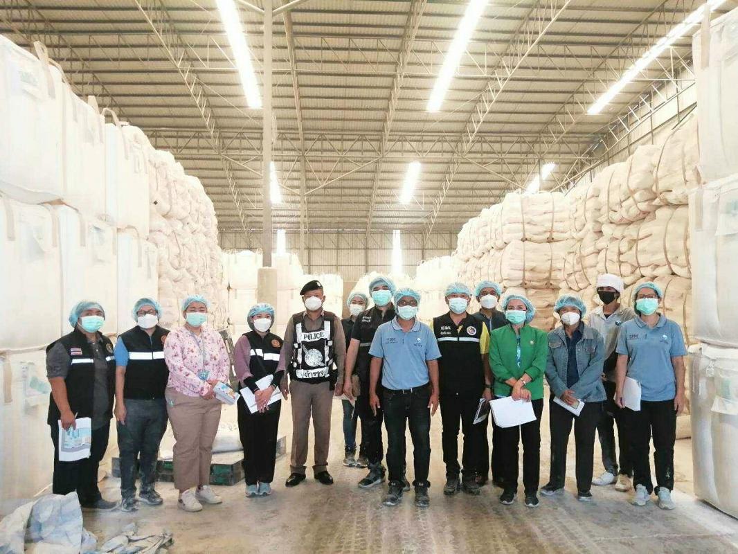 การตรวจสอบสต็อกมันสำปะหลังตามโครงการชดเชยดอกเบี้ยในการเก็บสต็อกมันสำปะหลังปีการผลิต 2564/2565 ประจำเดือนมีนาคม 2565