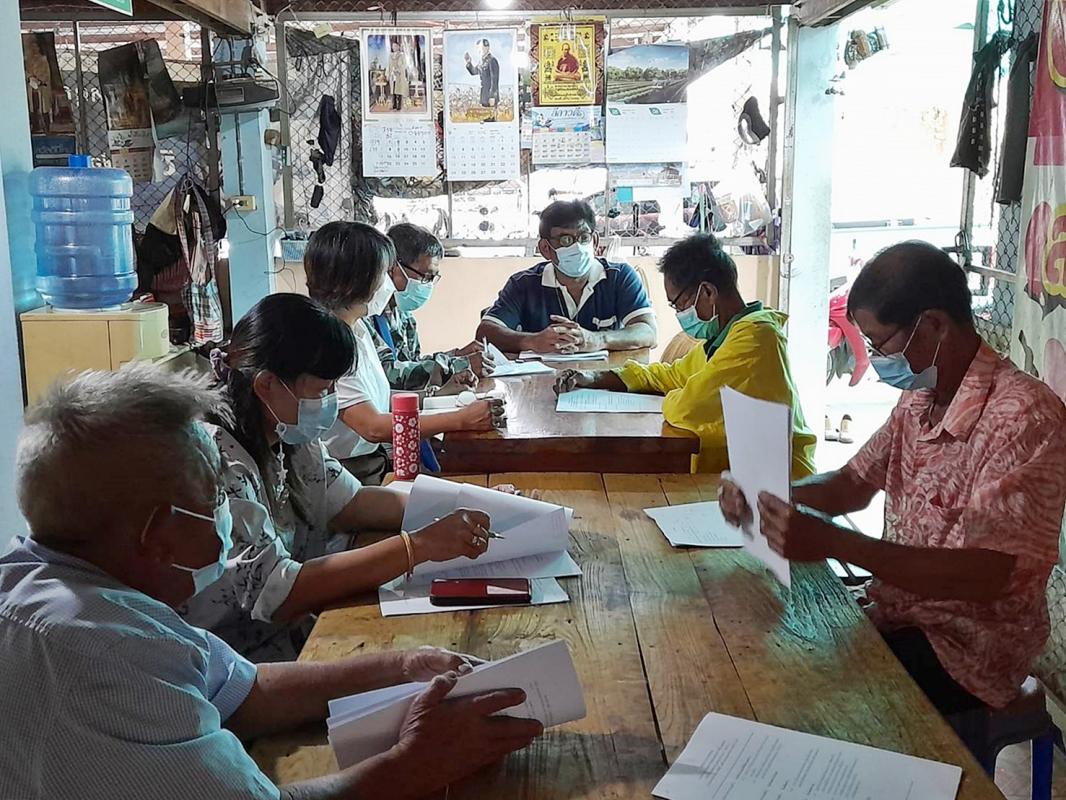 การประชุมคณะทำงานสภาเกษตรกรระดับอำเภอสามเงา ครั้งที่ 1/2565