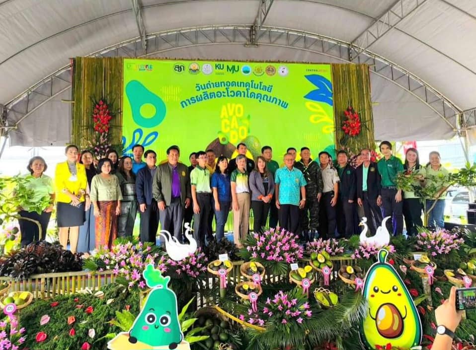 พิธีเปิดงานวันถ่ายทอดเทคโนโลยีการผลิตอะโวคาโดคุณภาพ ภายใต้โครงการขยายผลเทคโนโลยีการผลิตอะโวคาโดปลอดภัยสู่ความยั่งยืนบนพท้นที่สูง ประจำปี 2567