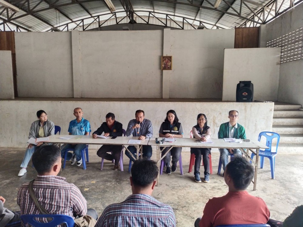 การประชุมเพื่อจัดทำแผนพัฒนาการเกษตรระดับหมู่บ้าน ภายใต้โครงการขับเคลื่อนการเกษตรระดับหมู่บ้านสู่การผลิตสินค้าเกษตรมูลค่าสูง จังหวัดตาก ประจำปีงบประมาณ พ.ศ. 2568 (อำเภอพบพระ)